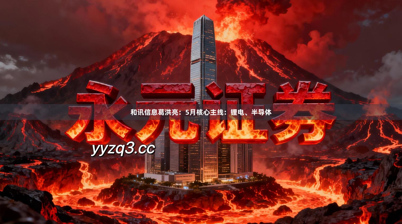 和讯信息葛洪亮：5月核心主线：锂电、半导体