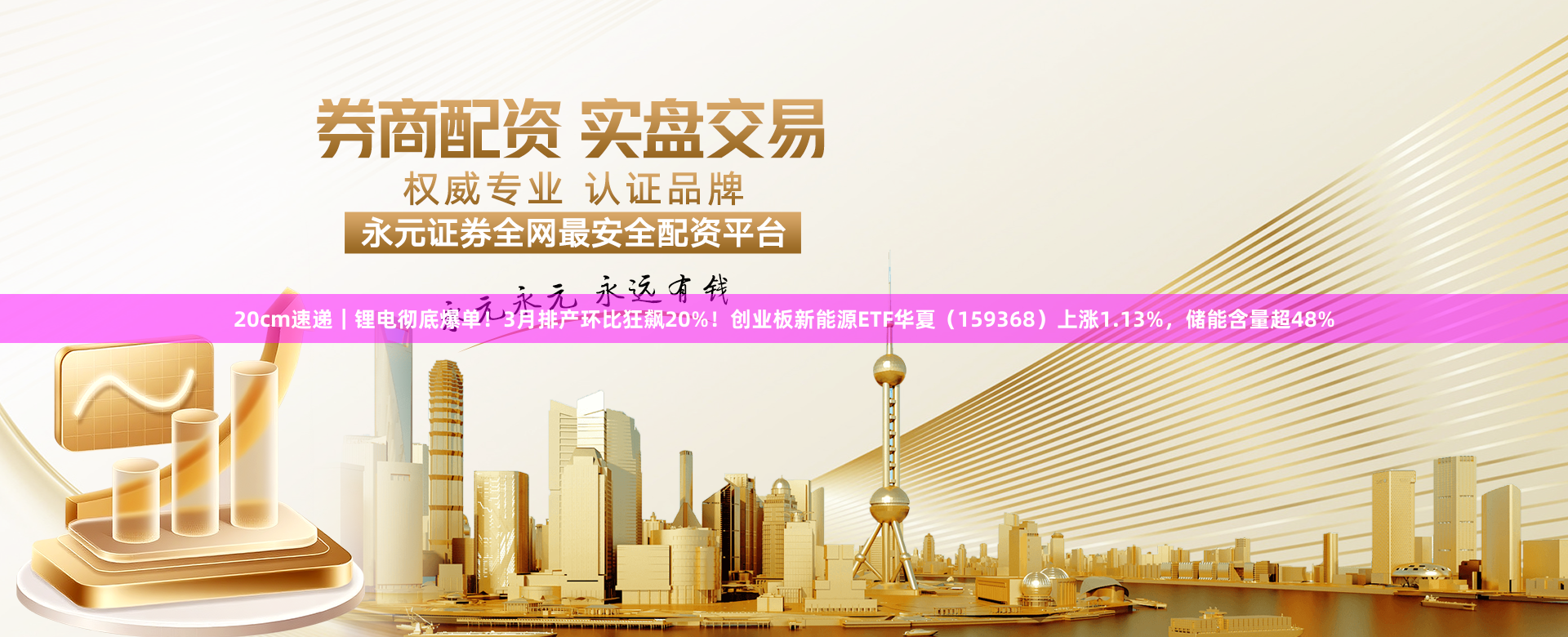 20cm速递｜锂电彻底爆单！3月排产环比狂飙20%！创业板新能源ETF华夏（159368）上涨1.13%，储能含量超48%