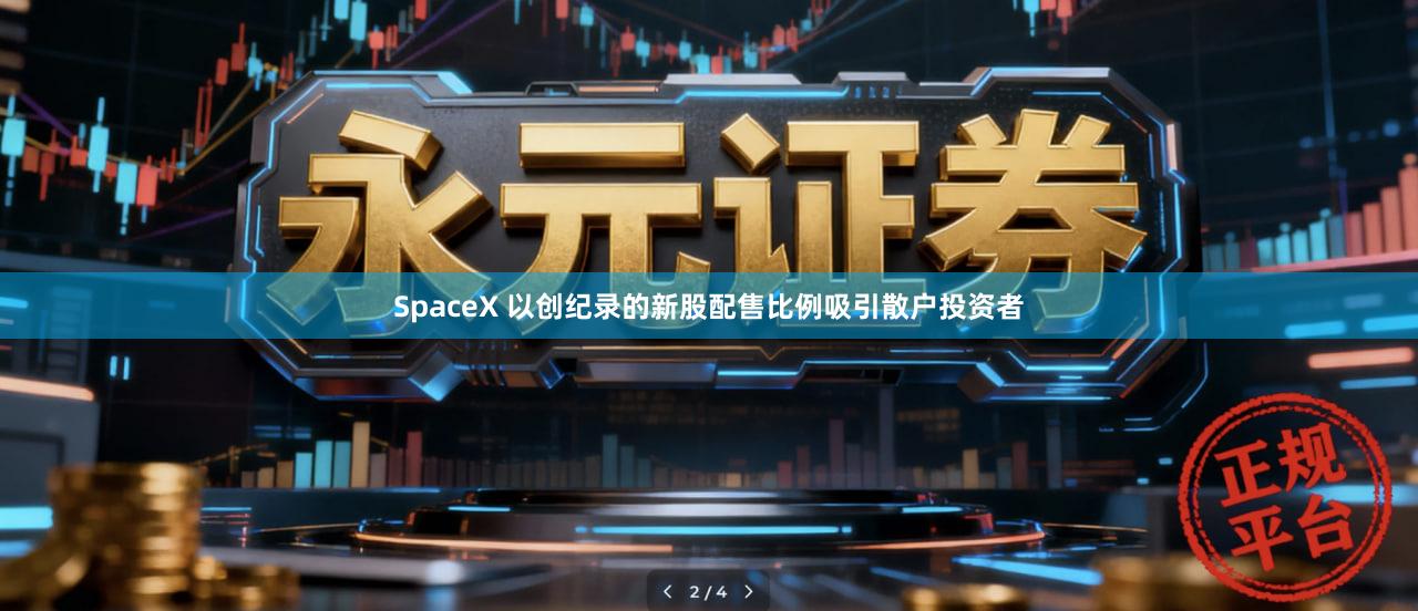 SpaceX 以创纪录的新股配售比例吸引散户投资者